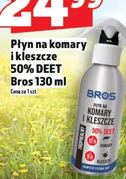 Płyn na komary i kleszcze 50% DEET Bros promocja w TOPAZ