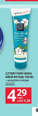 Krem do rąk Cztery Pory Roku promocja w Selgros