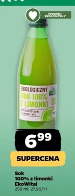 Sok 100% z limonki EkoWital promocja w Netto