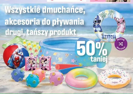 Dmuchaniec, akcesoria do pływania promocja w Dino