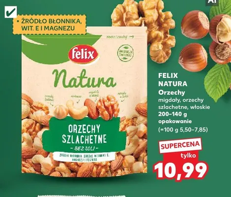 Orzechy Felix Natura Szlachetne promocja w Kaufland