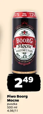 Piwo Boorg Mocne promocja w Netto