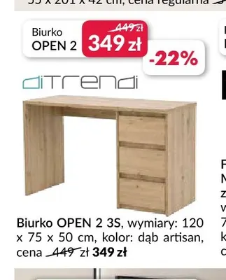 Biurko Open 2 3S Di Trendi promocja w Salony Agata