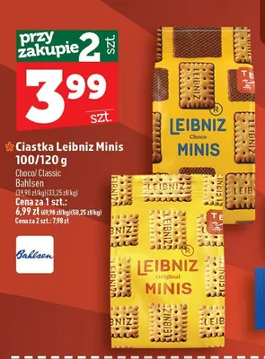 Ciastka Leibniz Minis Choco promocja w TOPAZ