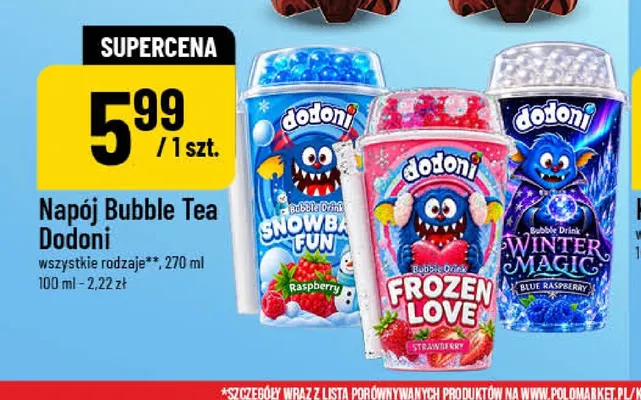 Napój Bubble Tea Dodoni Winter Magic Blue Raspberry promocja w POLOmarket