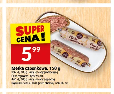 Metka czosnkowa promocja w Twój Market