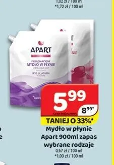 Mydło w płynie Apart zapas promocja w Delfin
