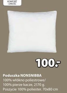 Poduszka NONSNIBBA promocja w Jysk