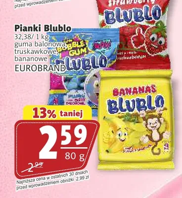 Pianki Blublo truskawkowe promocja w Prim Market