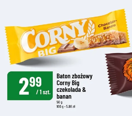 Baton zbożowy Corny Big czekolada i banan promocja w POLOmarket