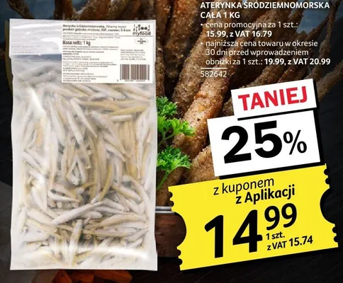 Aterynka śródziemnomorska cała 1 kg promocja w Selgros