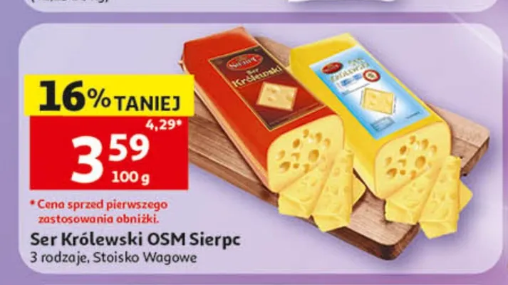 Ser Królewski OSM Sierpc promocja w Auchan