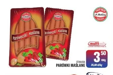 Parówki maślane Stokłosa promocja w Tomi Markt