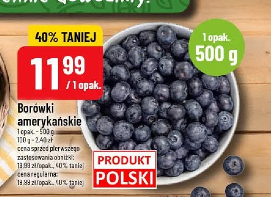 Borówki amerykańskie promocja w POLOmarket