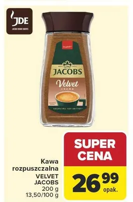 Kawa rozpuszczalna Jacobs Velvet Crema promocja w Carrefour
