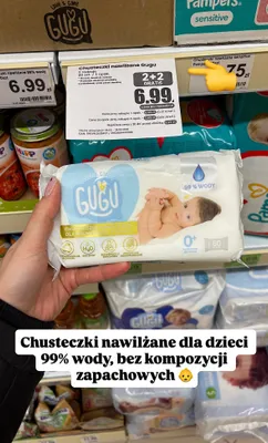 Chusteczki nawilżane dla dzieci promocja w Dino
