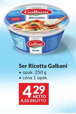 Ser Ricotta Galbani promocja w Makro