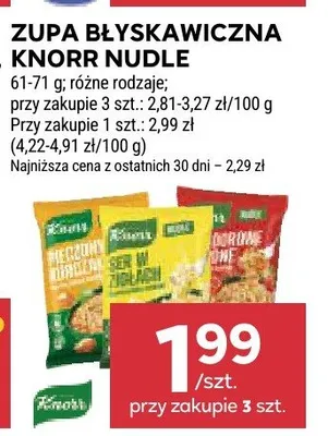 Zupa błyskawiczna Knorr Nudle promocja w Stokrotka