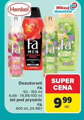 Żel pod prysznic Fa promocja w Carrefour Market