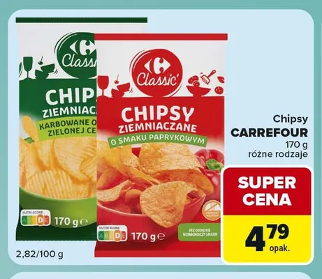 Chipsy ziemniaczane Carrefour promocja w Carrefour Express