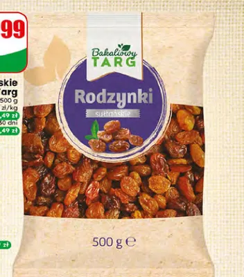 Rodzynki sułtańskie Bakaliowy Targ promocja w Dino