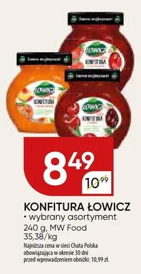 Konfitura łowicz wybrany asortyment promocja w Chata Polska