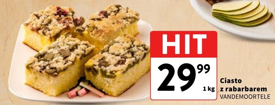 Ciasto z rabarbarem VANDEMOORTELE promocja w Intermarche