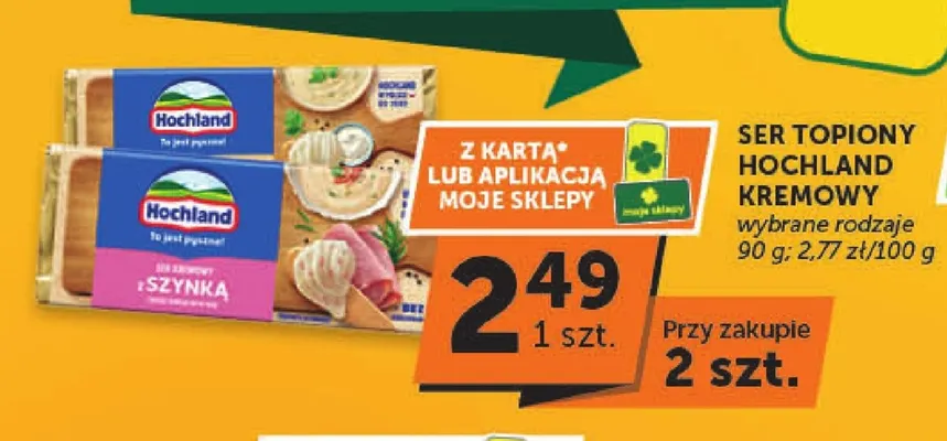 Ser topiony Hochland kremowy promocja w ABC