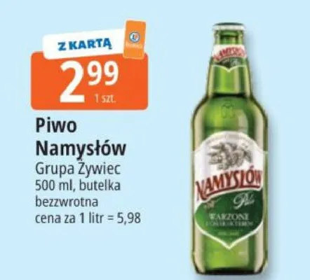 Piwo Namysłów Grupa Żywiec promocja w Leclerc