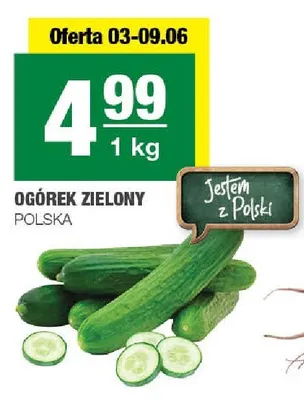 Ogórek zielony polski promocja w SPAR
