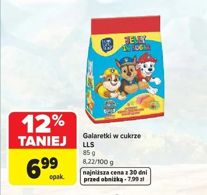 Galaretki w cukrze LLS promocja w Carrefour