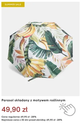 Parasol składany z motywem roślinnym Medicine promocja w Medicine