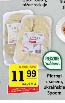 Pierogi ukraińskie Społem promocja w Gram Market