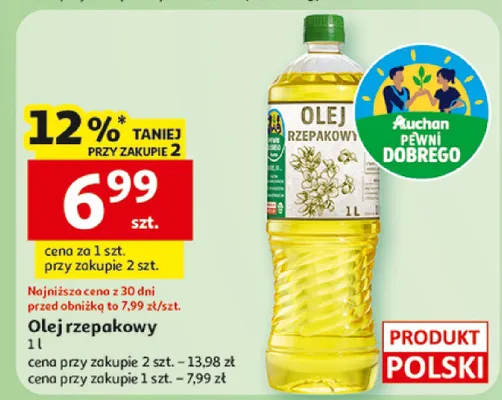 Olej rzepakowy promocja w Auchan