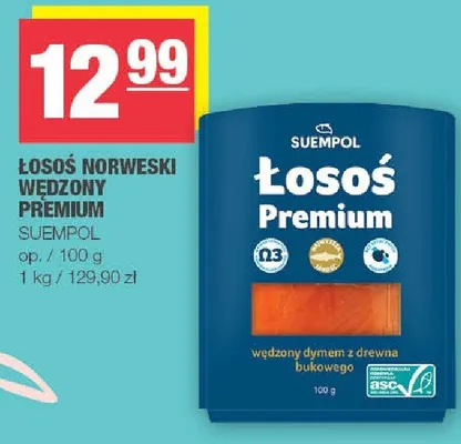 Łosoś norweski wędzony premium promocja w SPAR