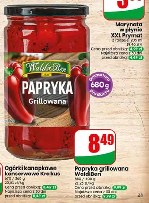 Papryka grillowana WaldiBen promocja w Dino