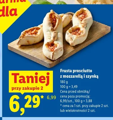 Frusta prosciutto z mozzarellą i szynką Piekarnia Lidla promocja w Lidl
