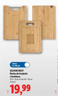Deska do krojenia z bambusa Silvercrest promocja w Lidl