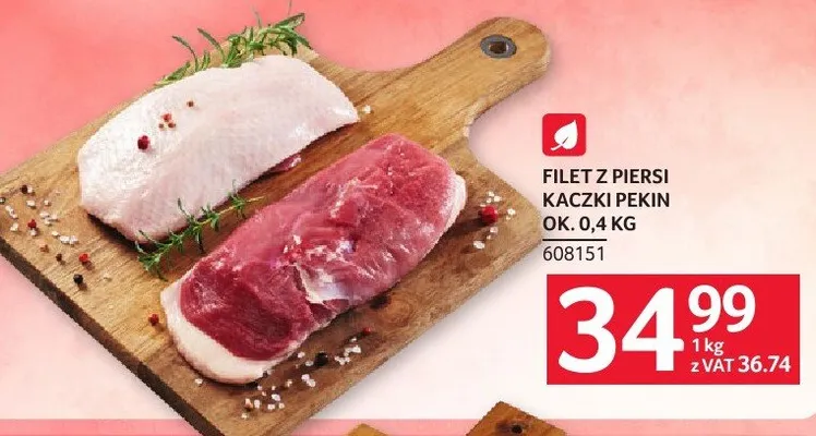 Filet z piersi kaczki Pekin promocja w Selgros