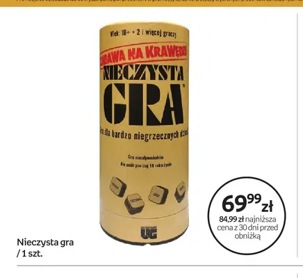 Gra Nieczysta promocja w Empik
