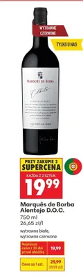 Wino Marquês de Borba Alentejo D.O.C. promocja w Biedronka
