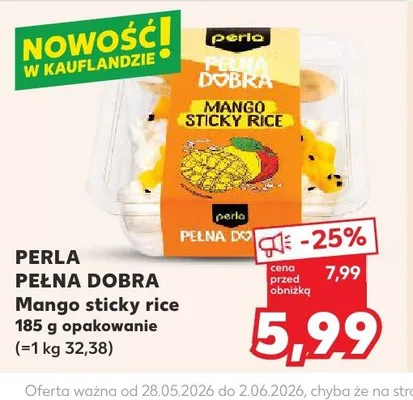 Mango sticky rice Perla Pełna Dobra promocja w Kaufland