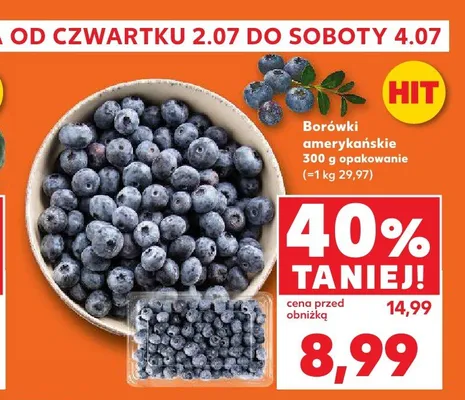Borówki amerykańskie promocja w Kaufland