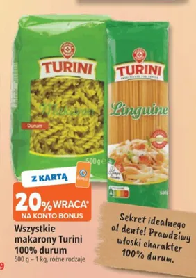 Makaron durum Turini promocja w Leclerc