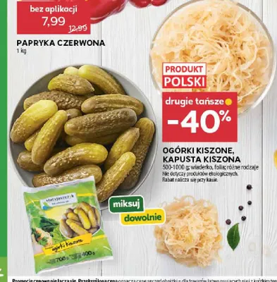 Ogórki kiszone promocja w Stokrotka