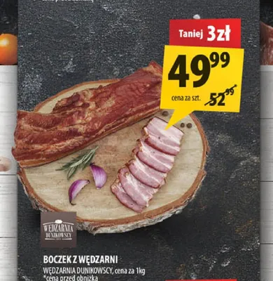 Boczek z wędzarni Wędzarnia Dunikowscy promocja w Arhelan