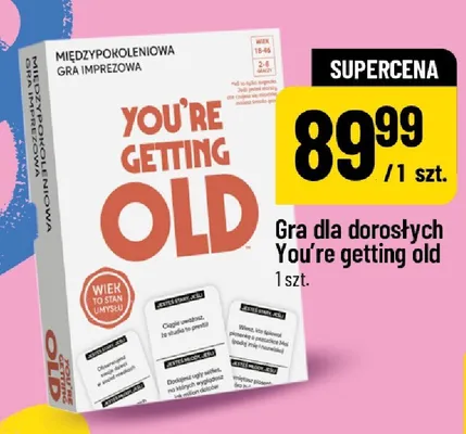 Gra dla dorosłych You're getting old promocja w POLOmarket