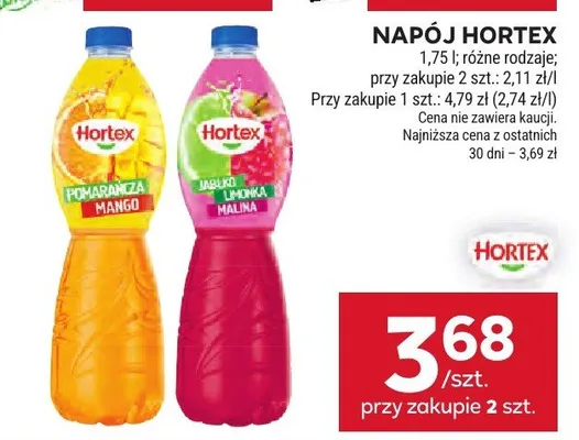 Napój Hortex pomarańcza mango promocja w Stokrotka