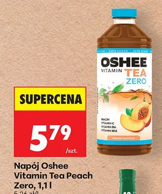 Napój Vitamin Tea Peach Zero promocja w Biedronka