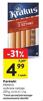 Parówki - wybrane rodzaje promocja w Intermarche